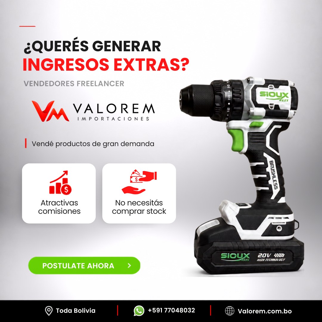¿Querés generar ingresos extras? Vendedores Freelancer Valorem